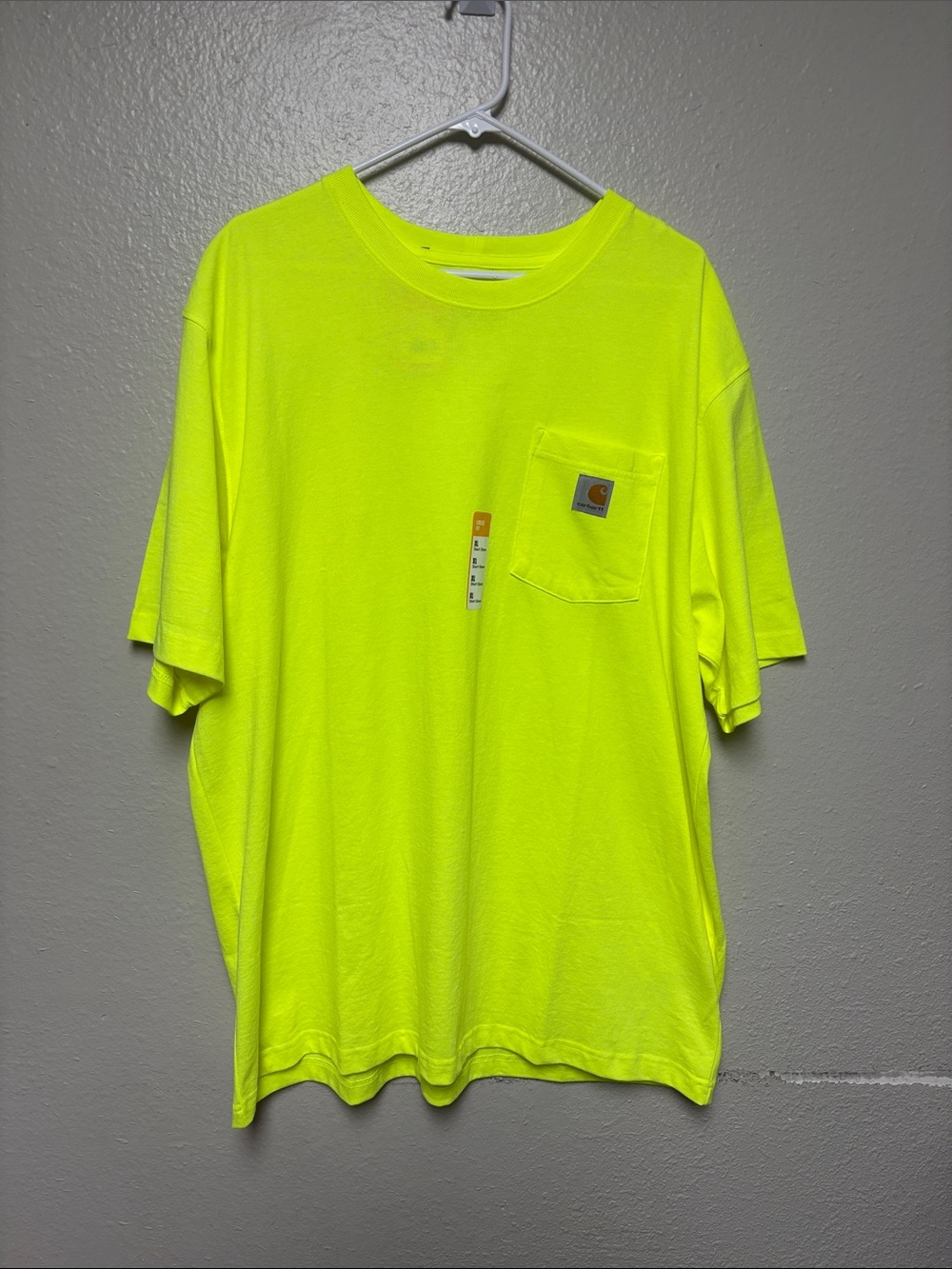 Carhartt Men’s High-Vis Neon Pocket Tee - Bright Safety Yellow